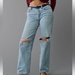 Distressed Light Blue Jeans